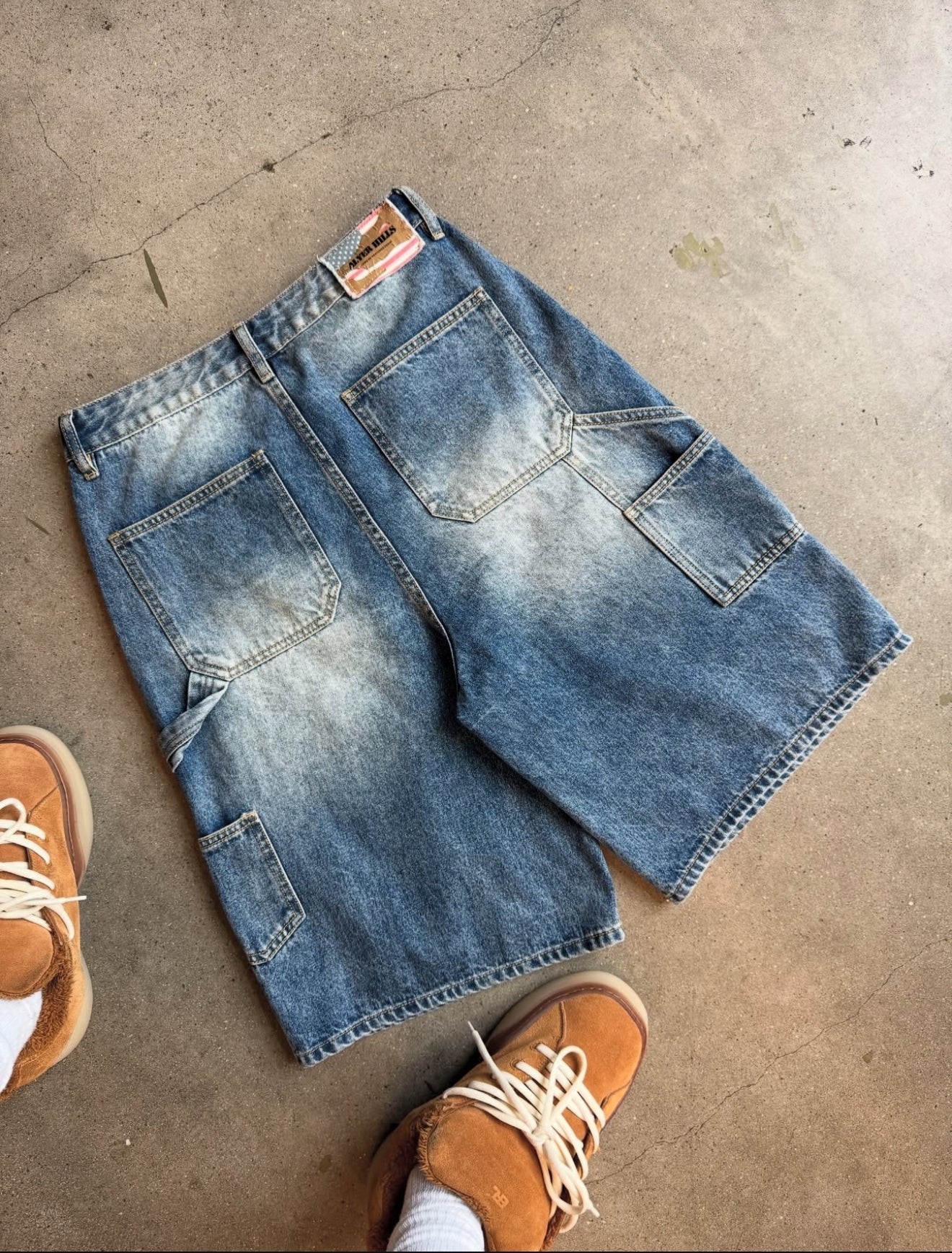 BLANK RESTORED DOUBLE KNEE JORTS