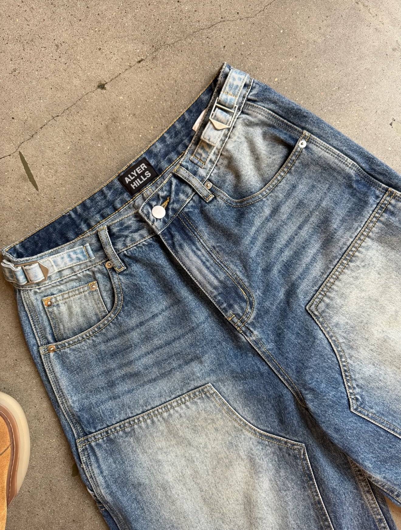 BLANK RESTORED DOUBLE KNEE JORTS