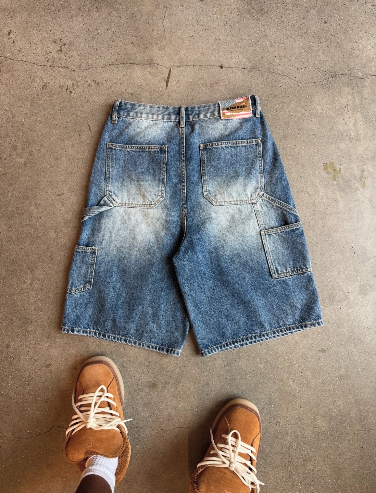 BLANK RESTORED DOUBLE KNEE JORTS
